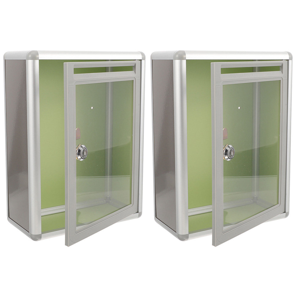 2Pcs Transparent Mail Box Meta - Home Security Officer recension och pris