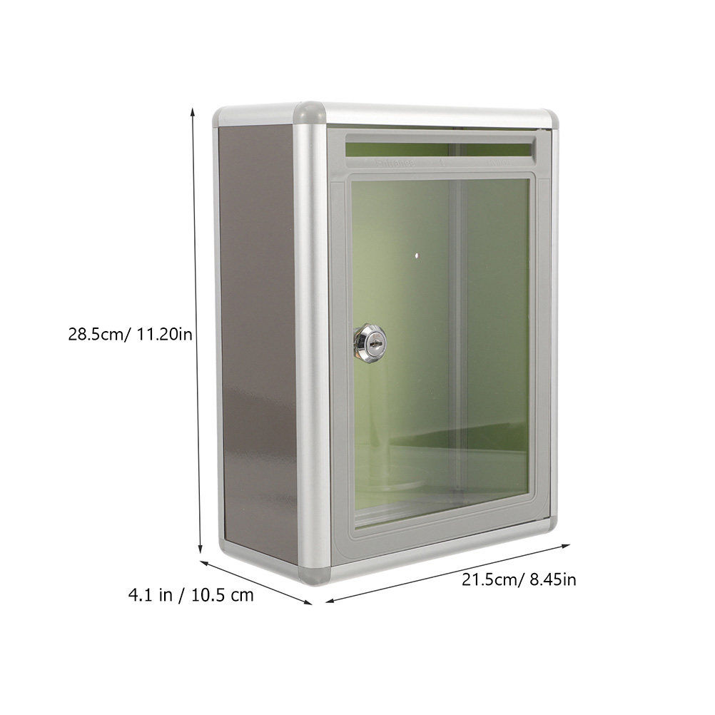 2Pcs Transparent Mail Box Meta - Home Security Officer recension och pris