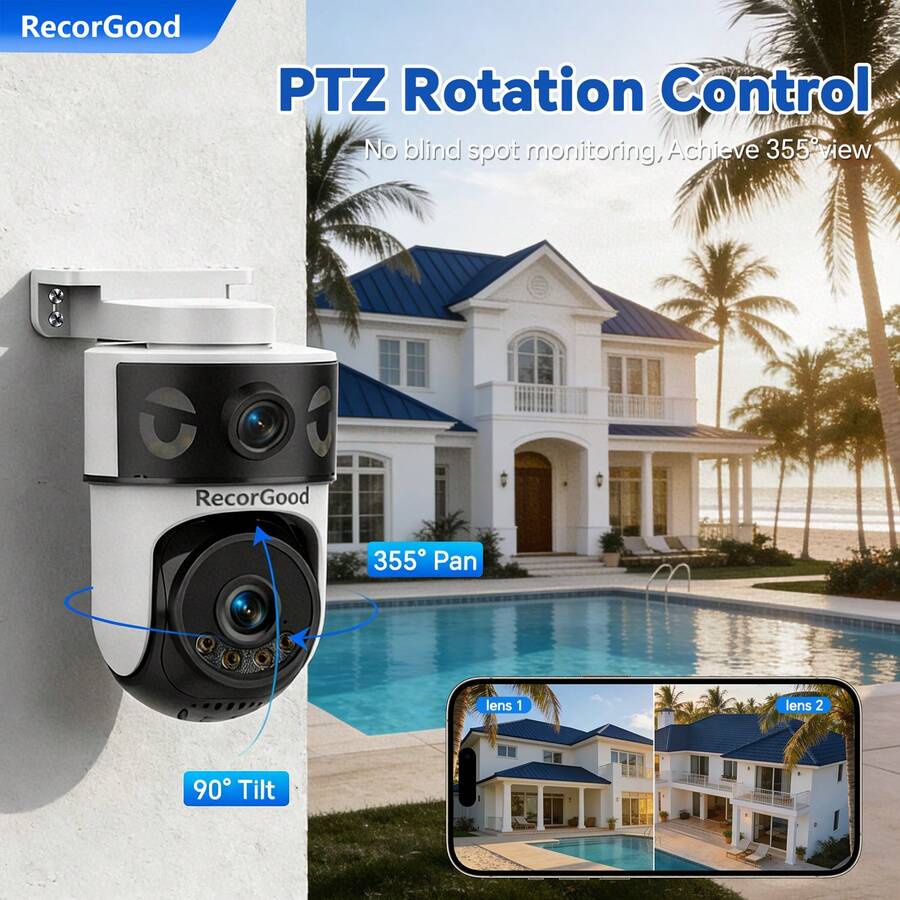 RecorGood Dual-Lens Dual-View  - Home Security No Monthly Fee recension och pris
