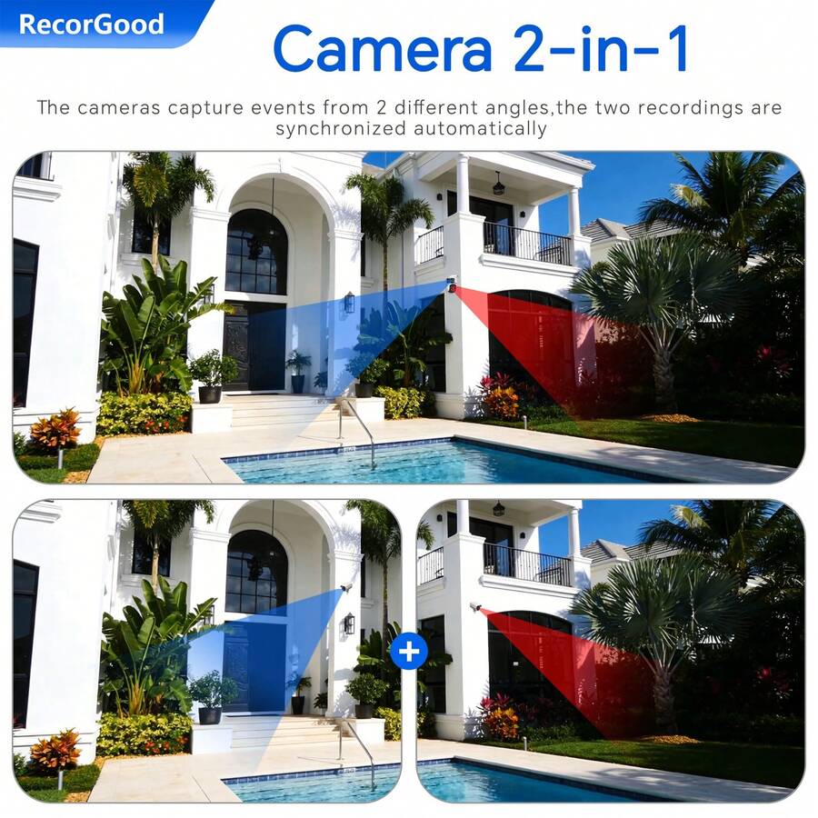 RecorGood Dual-Lens Dual-View  - Home Security No Monthly Fee recension och pris