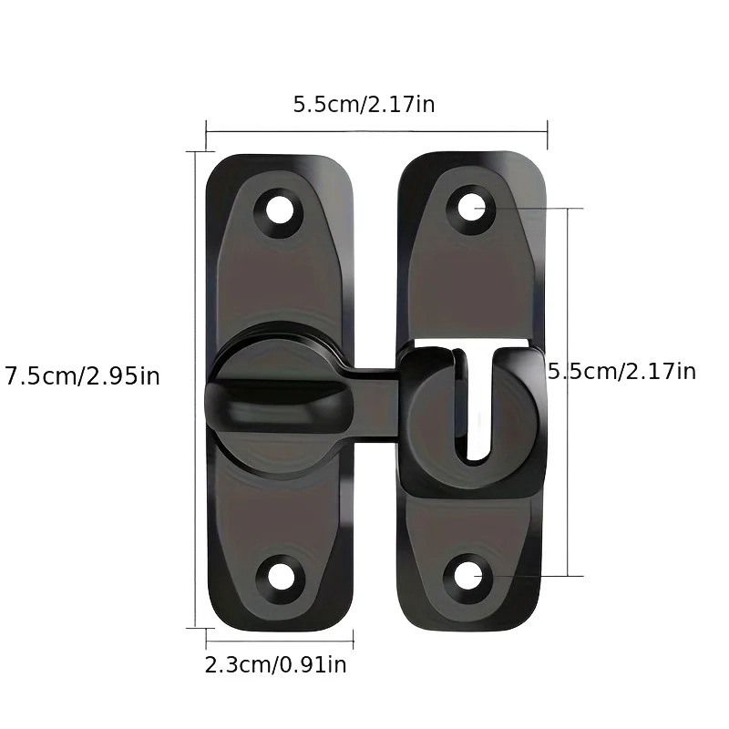 90/180 Degree Flip Door Lock A - Home Security Firms recension och pris