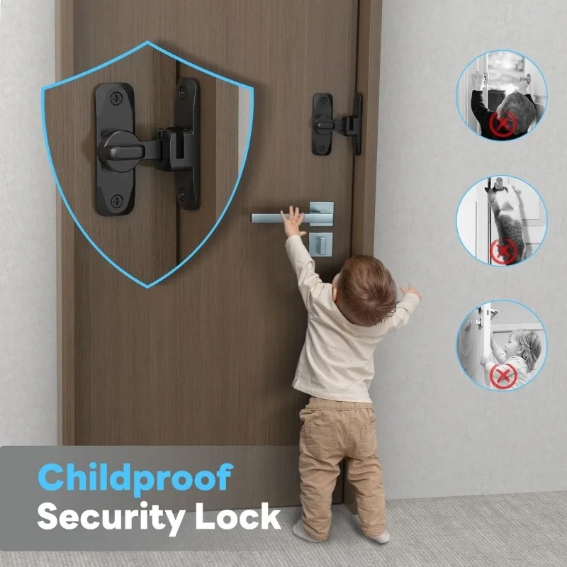 90/180 Degree Flip Door Lock A - Home Security Firms recension och pris