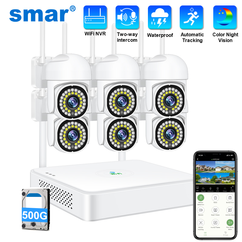 Smar 3MP Wireless CCTV Securit - Home Security Kamera recension och pris