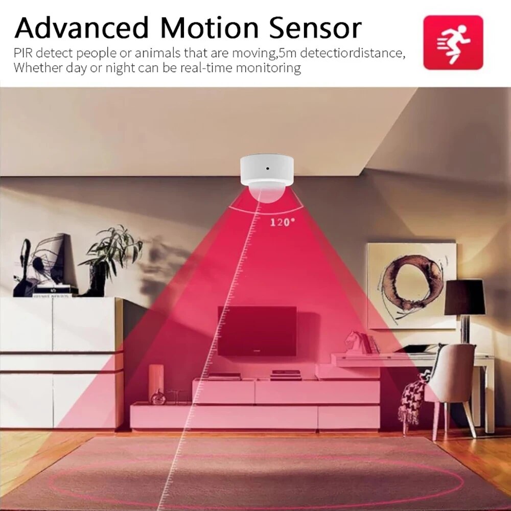 Zigbee Mini PIR Motion Sensor  - Home Security Gadgets recension och pris