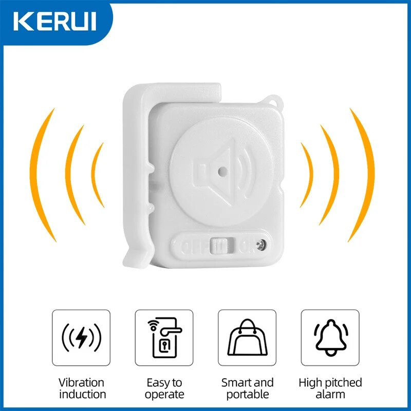KERUI Wireless Vibration Alarm - Home Security For Doors recension och pris