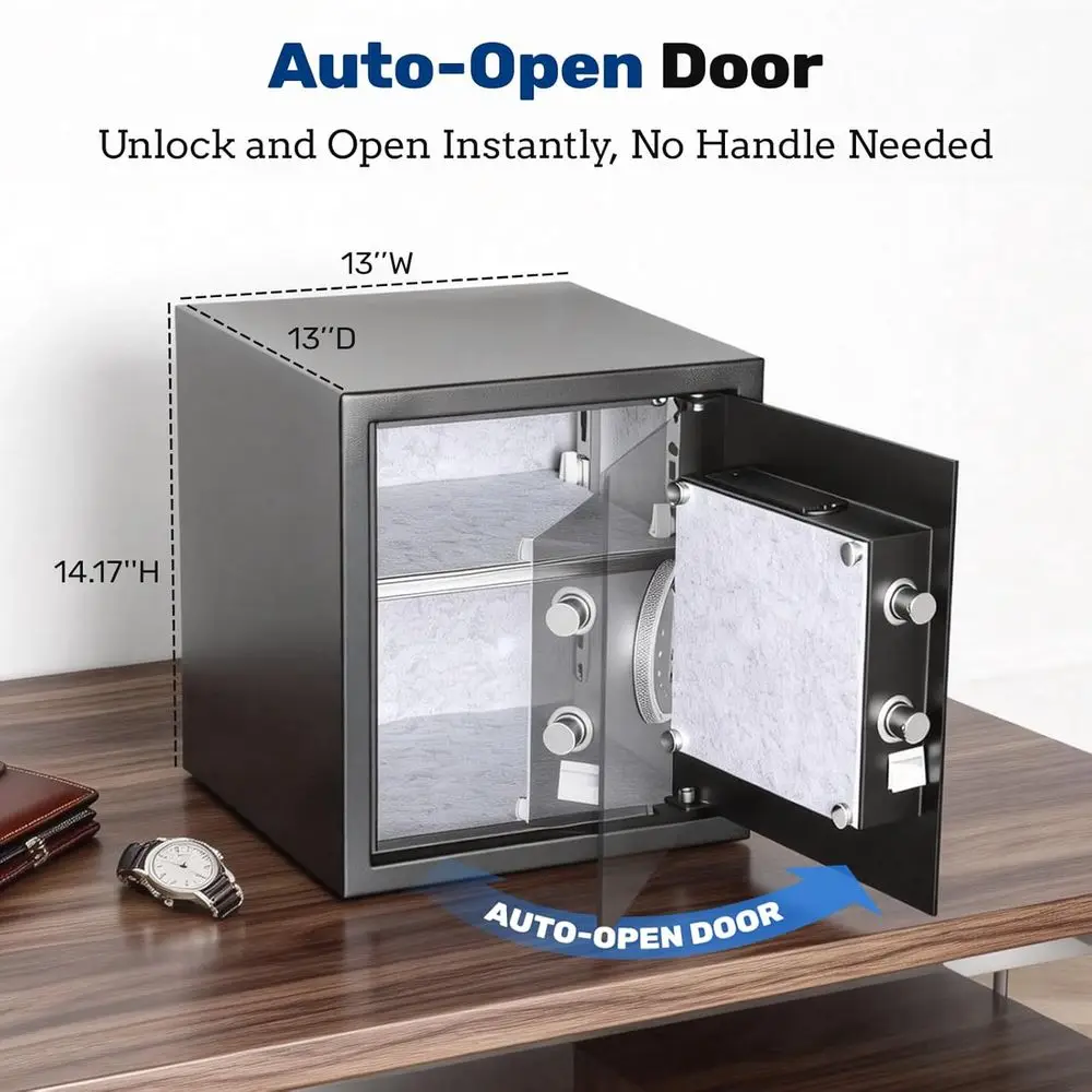 1.5 Auto-Open Biometric Safe w - Home Security Officer recension och pris