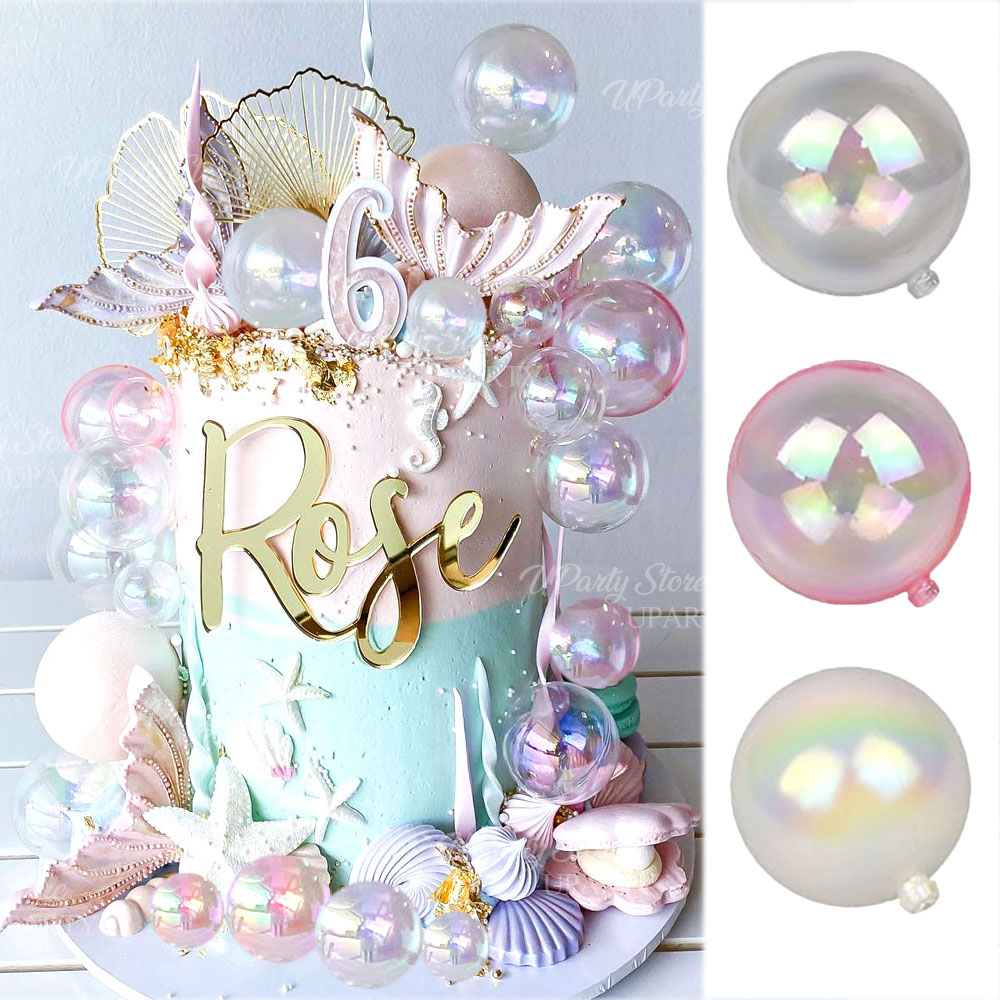 10/50pcs Iridescent Balls Cake - Home Security Laser recension och pris