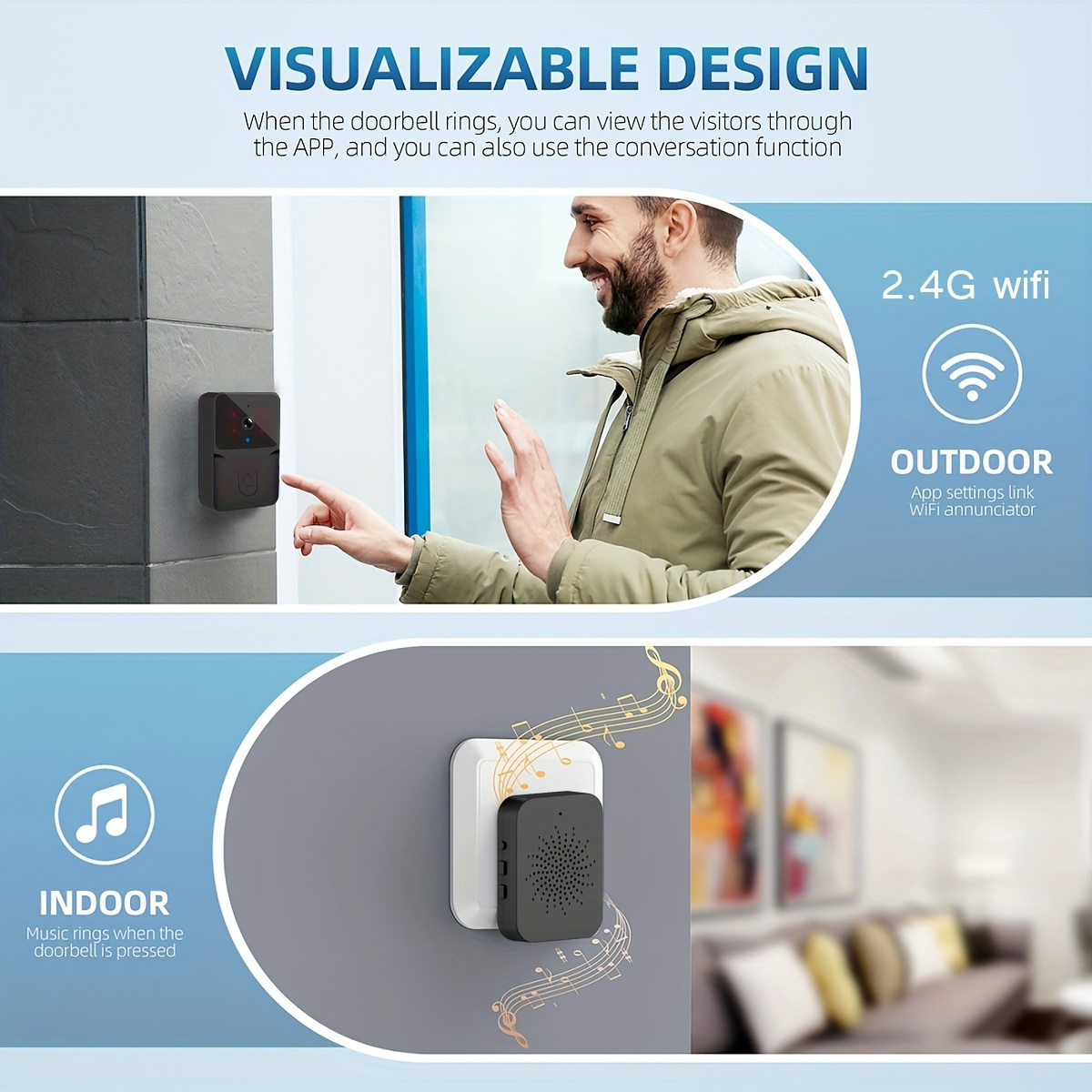 Tuya Wireless Smart Video Door - Home Security Bell recension och pris